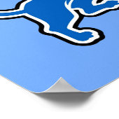 Amerikanische wilde Löwe zerstört Katzen Poster (Ecke)