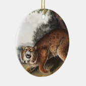 Amerikanische Wildkatze (Lynx Rufus) Illustration Keramik Ornament (Rechts)