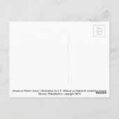 Amerikanische Winterlandschaft Postkarte (Rückseite)