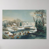 Amerikanische Winterszenen - F Palmer Fine Art Pos Poster (Vorne)