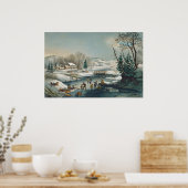Amerikanische Winterszenen - F Palmer Fine Art Pos Poster (Küche)