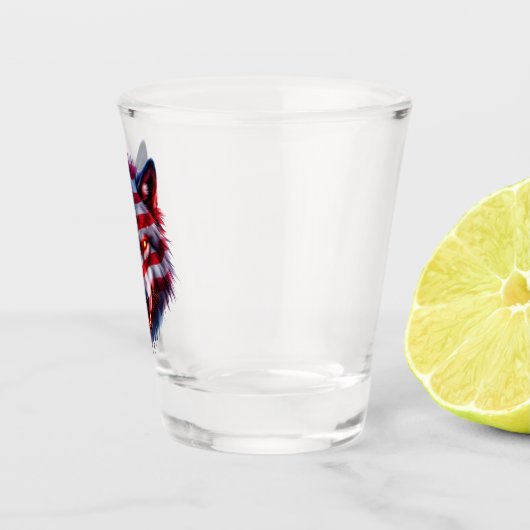 Amerikanische Wölfe Schnapsglas (Rechts)