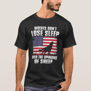 Amerikanische Wölfe verlieren nicht, wenn sie die T-Shirt
