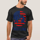 Amerikanische Wrestling-Flagge T-Shirt (Vorderseite)