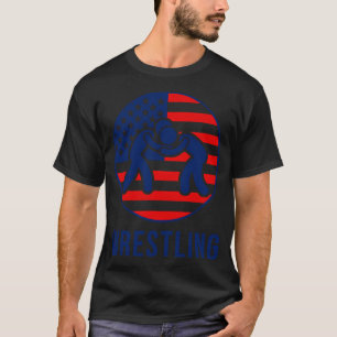 Amerikanische Wrestling-Flagge T-Shirt