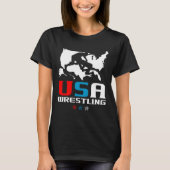 Amerikanische Wrestling Independence Day T-Shirt (Vorderseite)