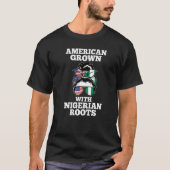 Amerikanische Wurzeln in Nigeria T-Shirt (Vorderseite)