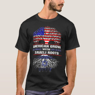 Amerikanische Wurzeln mit israelischen Wurzeln T-Shirt