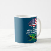 Amerikanische Wurzeln unter der Jamaikanischen Fla Kaffeetasse (VorderseiteRechts)