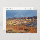 Amerikanische Wüstenlandschaften: Feuertal #3 Postkarte (Vorne/Hinten)