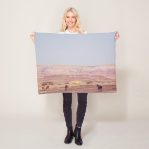 Amerikanische Wüstenpferde P8670 Fleecedecke