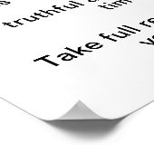 Amerikanische Zehn Gebote Poster (Ecke)