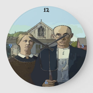 Amerikanische Zeit, berühmte Kunst Große Wanduhr