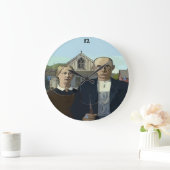 Amerikanische Zeit, berühmte Kunst Große Wanduhr (Zuhause)