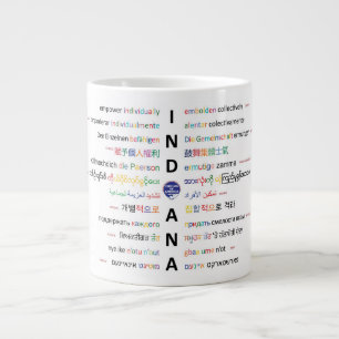 Amerikanische Zirkel - Sprachen Indianas ll  Jumbo-Tasse