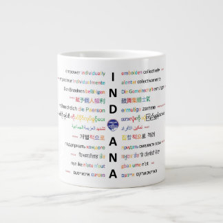 Amerikanische Zirkel - Sprachen Indianas ll Jumbo-Tasse