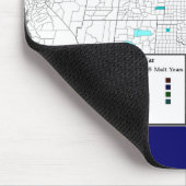 Amerikanische zivile Kriegs-Kampf-Karte Mousepad (Ecke)