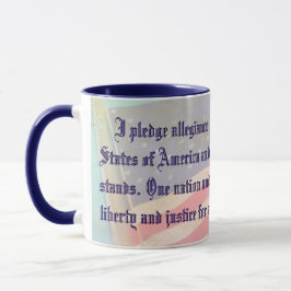 Amerikanische Zusage zur Tasse des Allegiance-Kaff