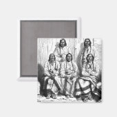 Amerikanischen Ureinwohners Magnet (Vorderseite/Rückseite)