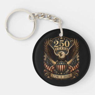 Amerikanischer 1776 2026 250. 4. Juli Patriotische Schlüsselanhänger