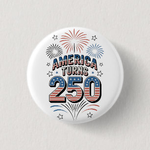 Amerikanischer 250. 4. Juli Feuerwerk Button