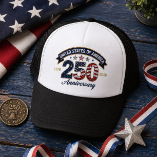 Amerikanischer 250. Jahrestag 1776-2026 Truckerkappe