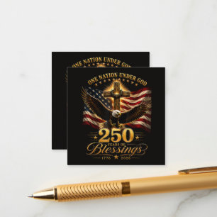 Amerikanischer 250. Jahrestag Patriotischer USA 4. Begleitkarte