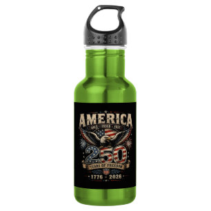 Amerikanischer 250. Jahrestag Patriotischer USA 4. Edelstahlflasche