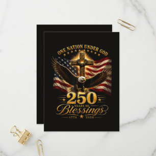 Amerikanischer 250. Jahrestag Patriotischer USA 4. Einladungspostkarte