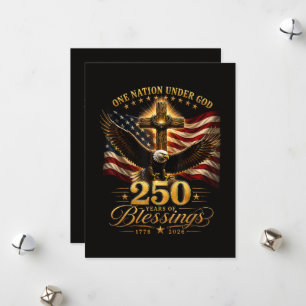 Amerikanischer 250. Jahrestag Patriotischer USA 4. Feiertagskarte