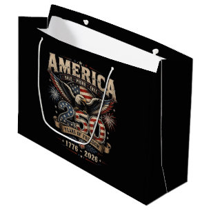 Amerikanischer 250. Jahrestag Patriotischer USA 4. Große Geschenktüte