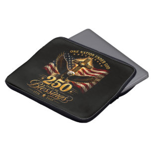 Amerikanischer 250. Jahrestag Patriotischer USA 4. Laptopschutzhülle