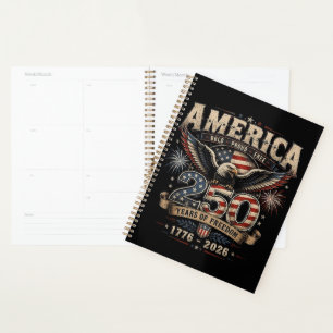 Amerikanischer 250. Jahrestag Patriotischer USA 4. Planer