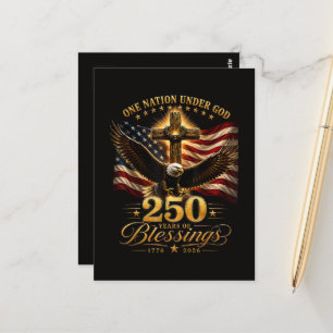 Amerikanischer 250. Jahrestag Patriotischer USA 4. Postkarte