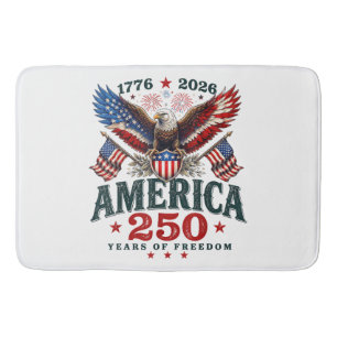 Amerikanischer 250. Jahrestag USA Patriotisch 4. J Badematte