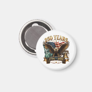 Amerikanischer 250. Jahrestag USA Patriotisch 4. J Magnet