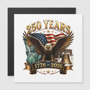 Amerikanischer 250. Jahrestag USA Patriotisch 4. J Magnetkarte