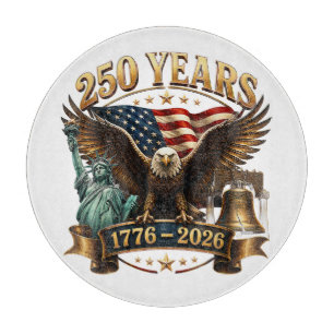 Amerikanischer 250. Jahrestag USA Patriotisch 4. J Schneidebrett
