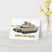 AMERIKANISCHER ABRAMS M1A1 BEHÄLTER KARTE (Gelbe Blume)