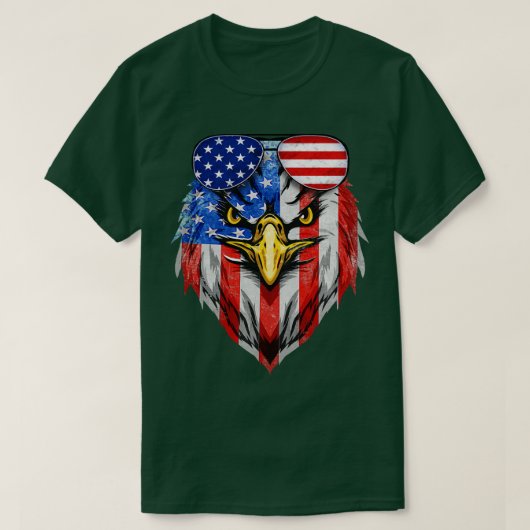 Amerikanischer Adler 1 T-Shirt (Design vorne)