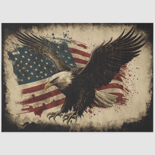Amerikanischer Adler 2 Seidenpapier (Vorderseite)