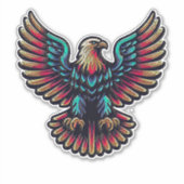 Amerikanischer Adler 402 Aufkleber (Vorderseite)