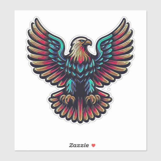 Amerikanischer Adler 402 Aufkleber (Blatt)