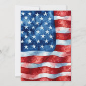 Amerikanischer Adler Amerikas 250. Jubiläum Einladung (Rückseite)
