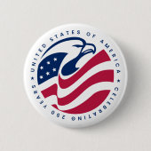 Amerikanischer Adler Button (Vorderseite)