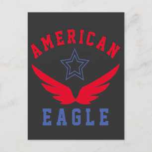 AMERIKANISCHER ADLER - FREIHEITSPOSTKARTE POSTKARTE