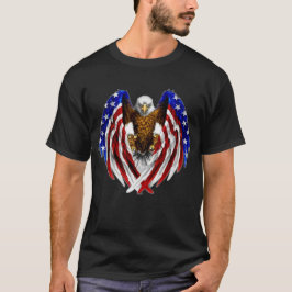Amerikanischer Adler Frontal T-Shirt