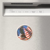 Amerikanischer Adler im Flug Magnet (In Situ (Geschirrspüler))