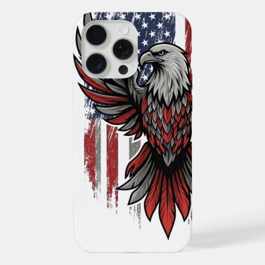 Amerikanischer Adler iPhone Hülle (Rückseite)