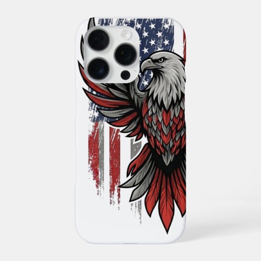 Amerikanischer Adler iPhone Hülle (Rückseite)